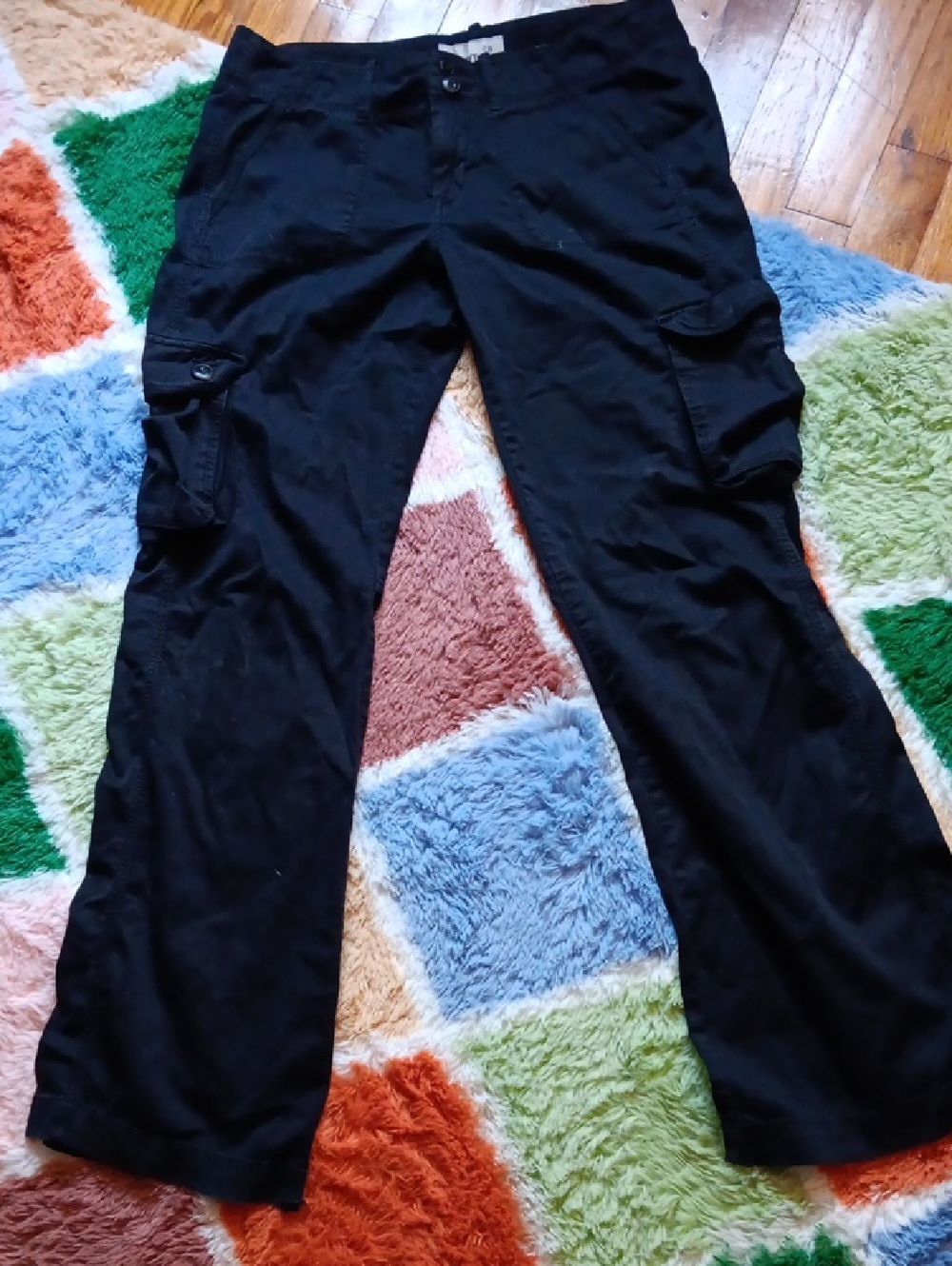 Black Cargo Pants - Classic Utility Style - Y2k
